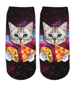 Taco Cat Ankle Socks